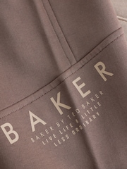 Песочный - Комплект Baker by Ted Baker: свободное худи с принтом и широкие джоггеры - Изображение 12 13
