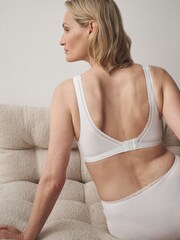 Black/White Menopause Friendly Cooling Cotton Bralettes 2 Pack - Image 3 of 10