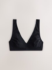 Black/White Menopause Friendly Cooling Cotton Bralettes 2 Pack - Image 6 of 10