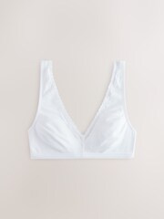 Black/White Menopause Friendly Cooling Cotton Bralettes 2 Pack - Image 7 of 10