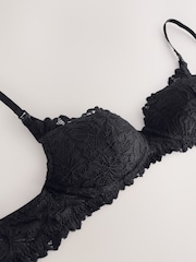 Black Padded Non Wire Comfort Lace Maternity & Nursing Bra - Image 7 of 9