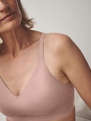 Blush Pink Non Padded Non Wire Menopause Friendly Cooling Smoothing Bra - Image 6 of 9
