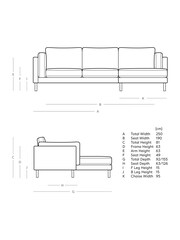 Swoon Granite Munich Corner Right-Hand Sofa - Image 3 of 8