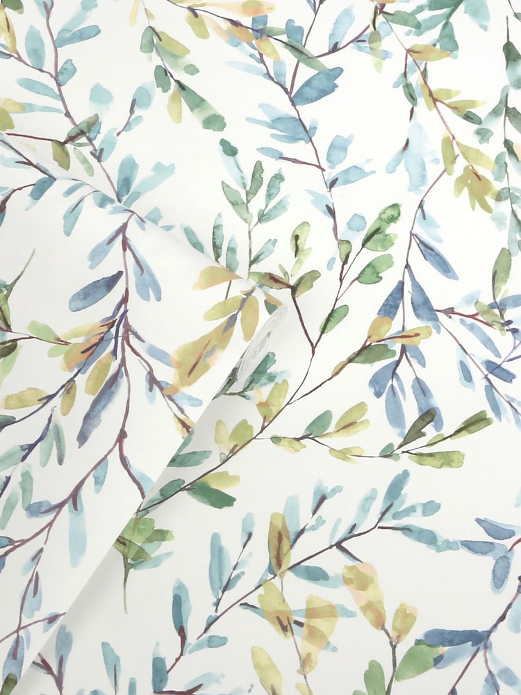 Laura Ashley Fresh Green Brayton Leaves 10M Wallpaper - Image 4 of 4 Laura Ashley Fresh Green Brayton Leaves 10M Wallpaper - Image 4 of 4