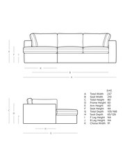 Swoon Ecru Seattle Corner Left-Hand Sofa - Image 3 of 8