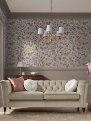 Laura Ashley Pale Sable Lingmell Trail 10M Wallpaper - Image 2 of 4