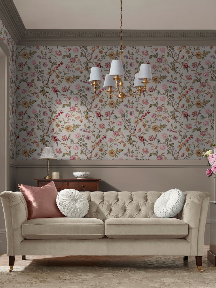 Laura Ashley Pale Sable Lingmell Trail 10M Wallpaper - Image 2 of 4