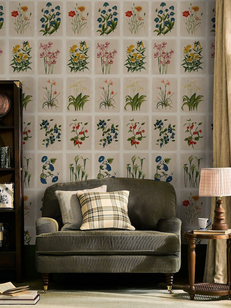 Laura Ashley Linen Pershore Postcards 10M Wallpaper - Image 2 of 4