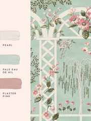 Laura Ashley Eau De Nil Arlingham Gardens 3m x 2.8m Fixed Size Mural - Image 4 of 5