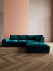 Swoon Kingfisher Denver Corner Right-Hand Sofa - Image 1 of 9