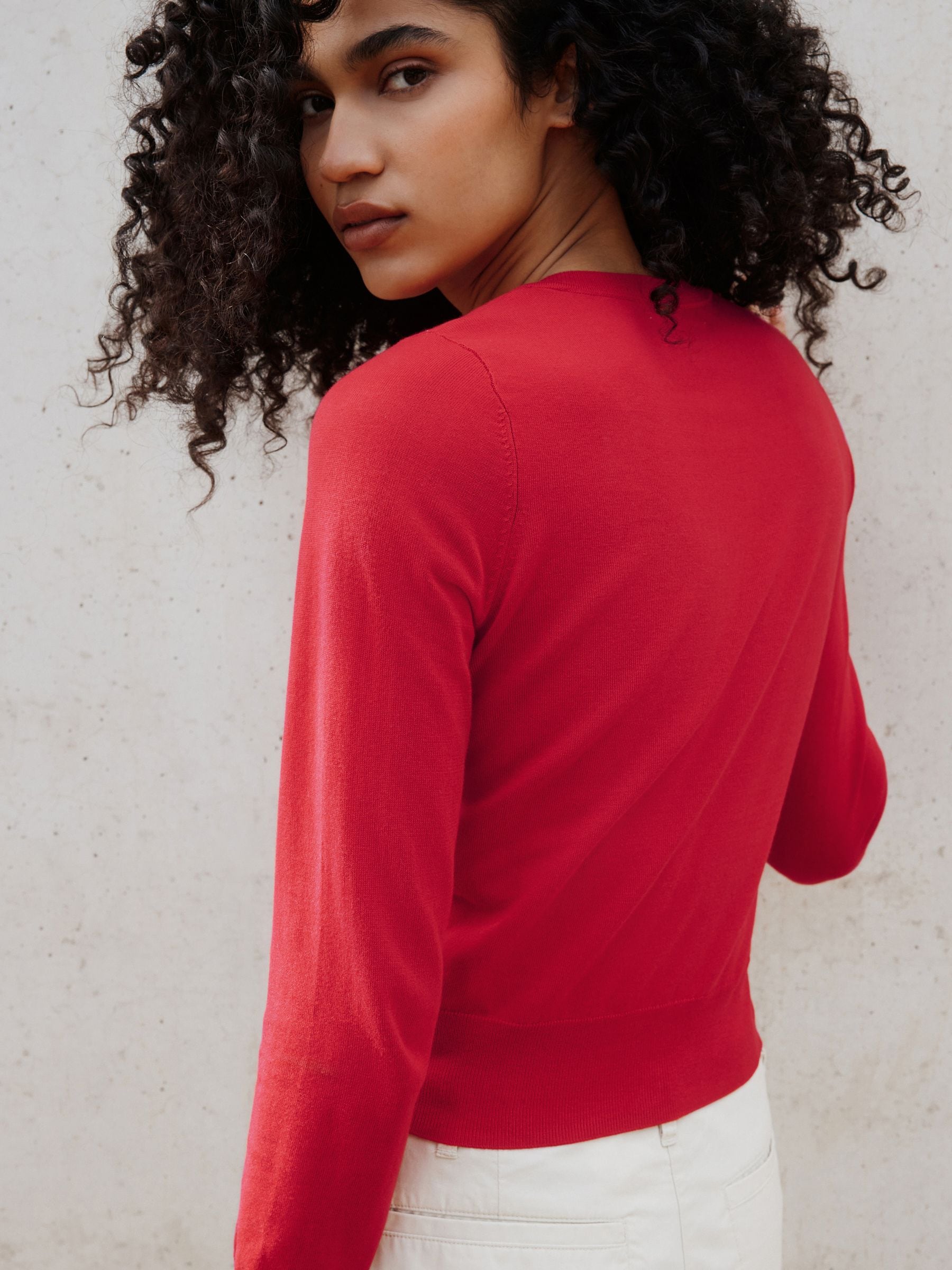 Buy Red/Pink Soft Touch Cotton Rich Open Layer Cardigan from Next USA