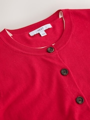 Red/Pink Soft Touch Cotton Rich Open Layer Cardigan - Image 8 of 9