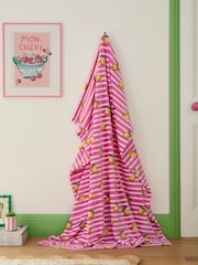 Appletree Pink Textured Knit Knitted Throw - Image 1 of 5