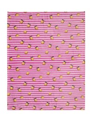 Appletree Pink Textured Knit Knitted Throw - Image 4 of 5