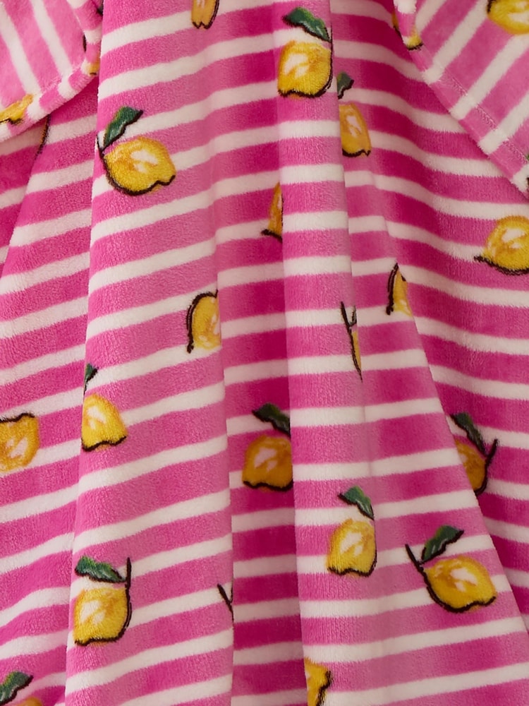 Appletree Pink Textured Knit Knitted Throw - Image 5 of 5