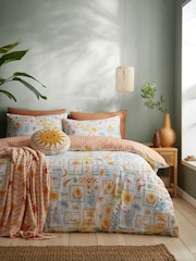 Fusion Yellow Soleil Embroidered Round Cushion - Image 2 of 4