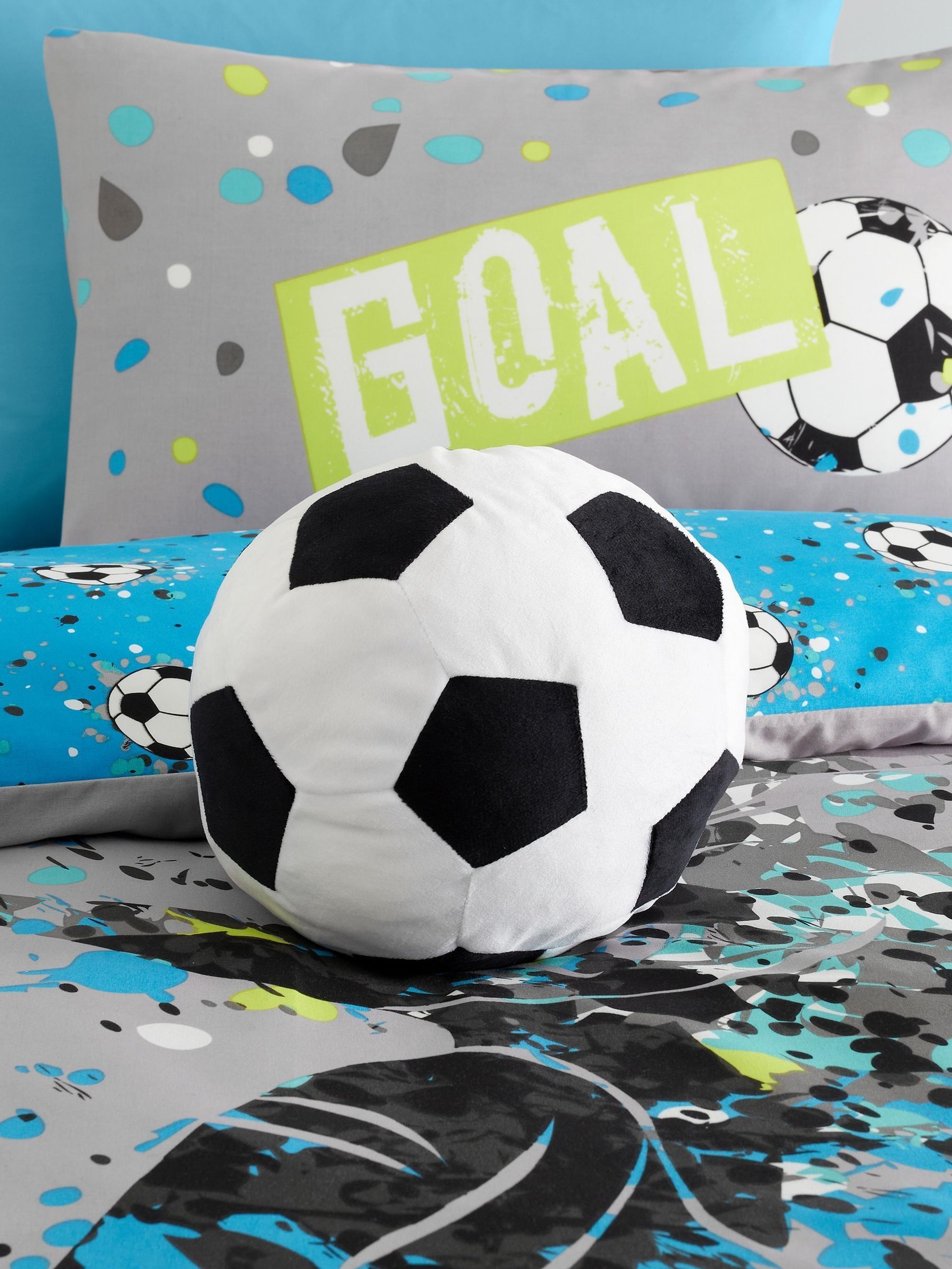 Julian Charles Black White Football Cushion - One Size - Image 5