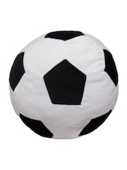 Bedlam Black Football Velvet Shaped Cushion - Image 2 of 2