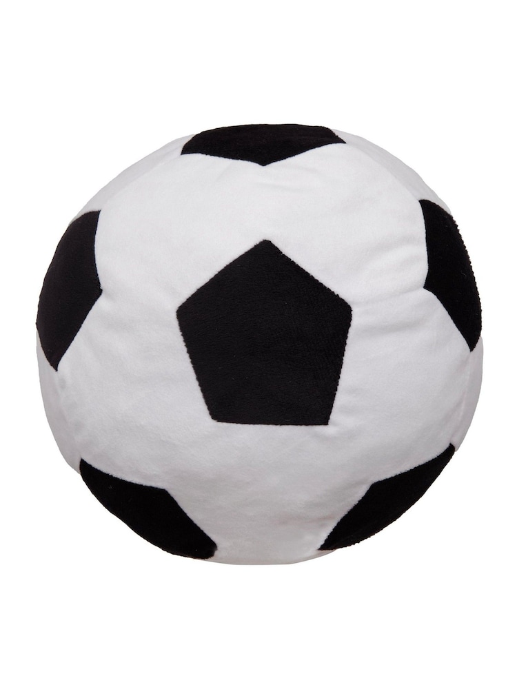 Bedlam Black Football Velvet Shaped Cushion - Image 2 of 2