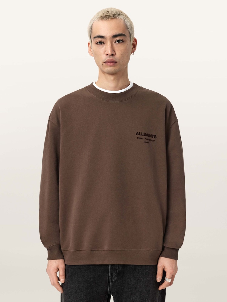 Pulover z okroglim ovratnikom AllSaints Xander - Slika 1 iz 7 Pulover z okroglim ovratnikom AllSaints Xander - Slika 1 iz 7