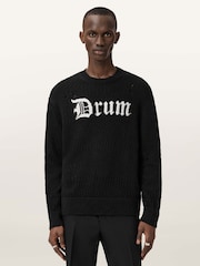 AllSaints White Drum Crew Neck Jumper - Image 6 of 8