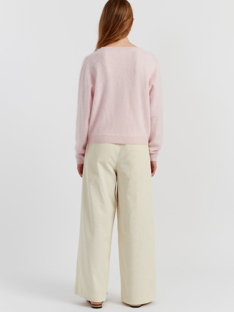 Chinti & Parker Baby-Blue Brushed Pure Cashmere Sweater - Image 2 of 3