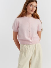 Chinti & Parker Brushed Pure Cashmere Button Cardigan - Image 1 of 4