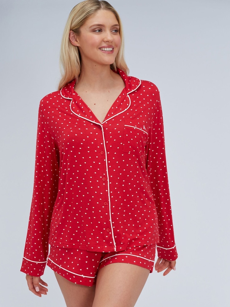 Boux Avenue Heart Modal Short Pyjamas Set - Imaginea 1 din 6