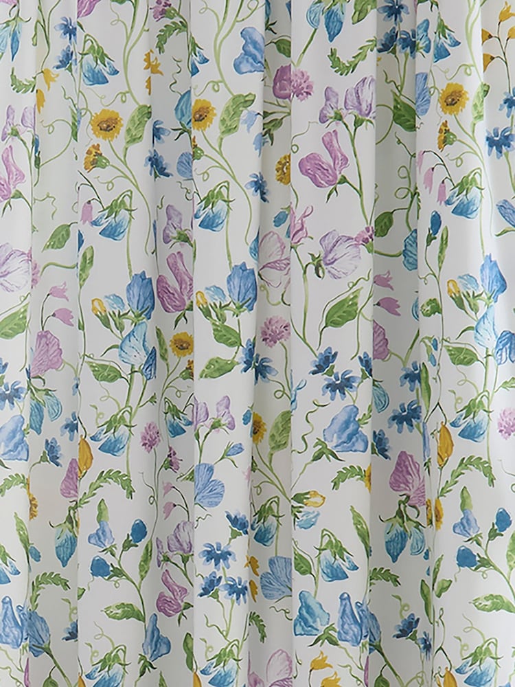 Dreams & Drapes Sweetpea Floral Lined Pencil Pleat Curtains - صورة 3 من 3