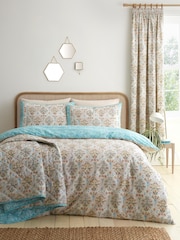 Dreams & Drapes Natural Edena Decorative Floral Quilted Bedspread - Image 2 of 3
