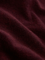Burgundy Red Supersoft Crew Neck Long Sleeve Cardigan - Image 8 of 9