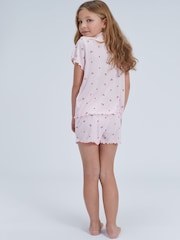 Boux Avenue Matchende Cherry Pointelle Kort Pyjamas Sett - Bilde 4 av 6
