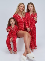 Boux Avenue Red Matching Heart Modal Pyjamas Set - Image 6 of 7