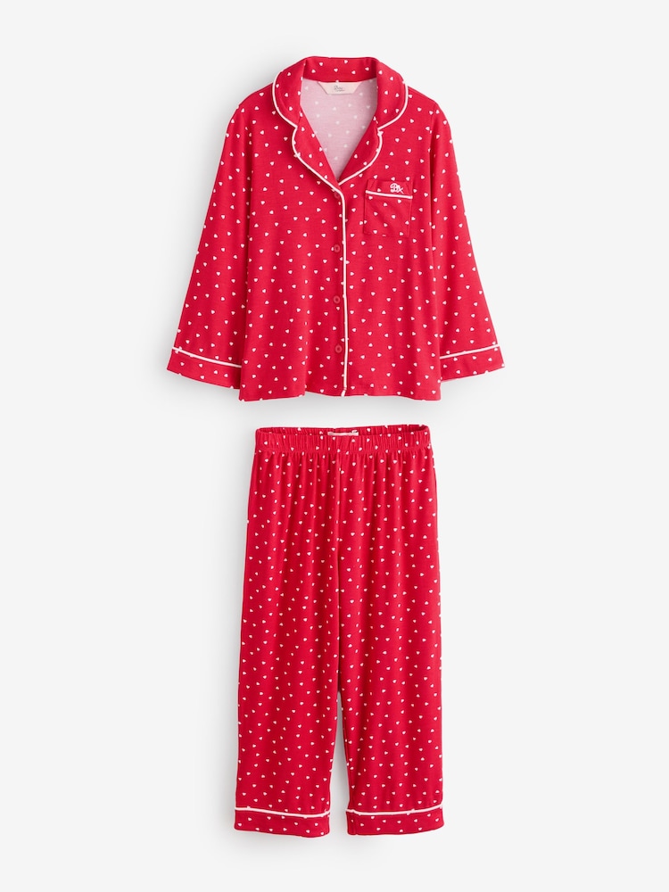 Boux Avenue Red Matching Heart Modal Pyjamas Set - Image 7 of 7
