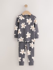 Monochrome Snuggle Pyjamas 3 Pack (9mths-12yrs) - Image 5 of 10