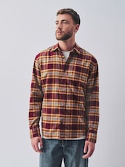 Berry Red Check Long Sleeve Shirt - Image 3 of 8