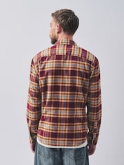 Berry Red Check Long Sleeve Shirt - Image 4 of 8