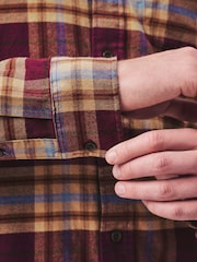 Berry Red Check Long Sleeve Shirt - Image 5 of 8
