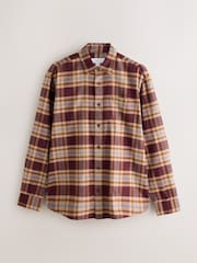Berry Red Check Long Sleeve Shirt - Image 6 of 8