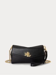 Lauren Ralph Lauren Black Turnlock Mini Chain Strap Crossbody Bag - Image 1 of 5