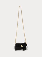 Lauren Ralph Lauren Black Turnlock Mini Chain Strap Crossbody Bag - Image 3 of 5