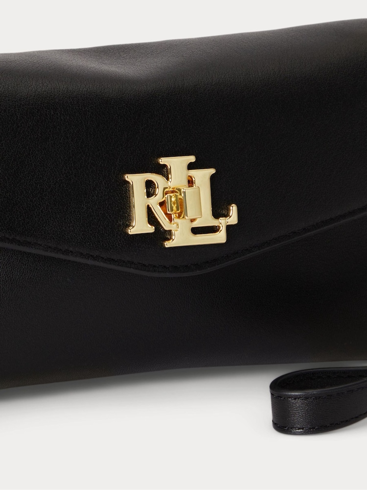 Lauren Ralph Lauren Black Turnlock Mini Chain Strap Crossbody Bag - Image 5 of 5 Lauren Ralph Lauren Black Turnlock Mini Chain Strap Crossbody Bag - Image 5 of 5