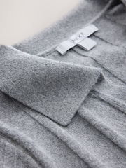Gris - Mini-robe polo ultra-douce à manches courtes - Image 5 de 6