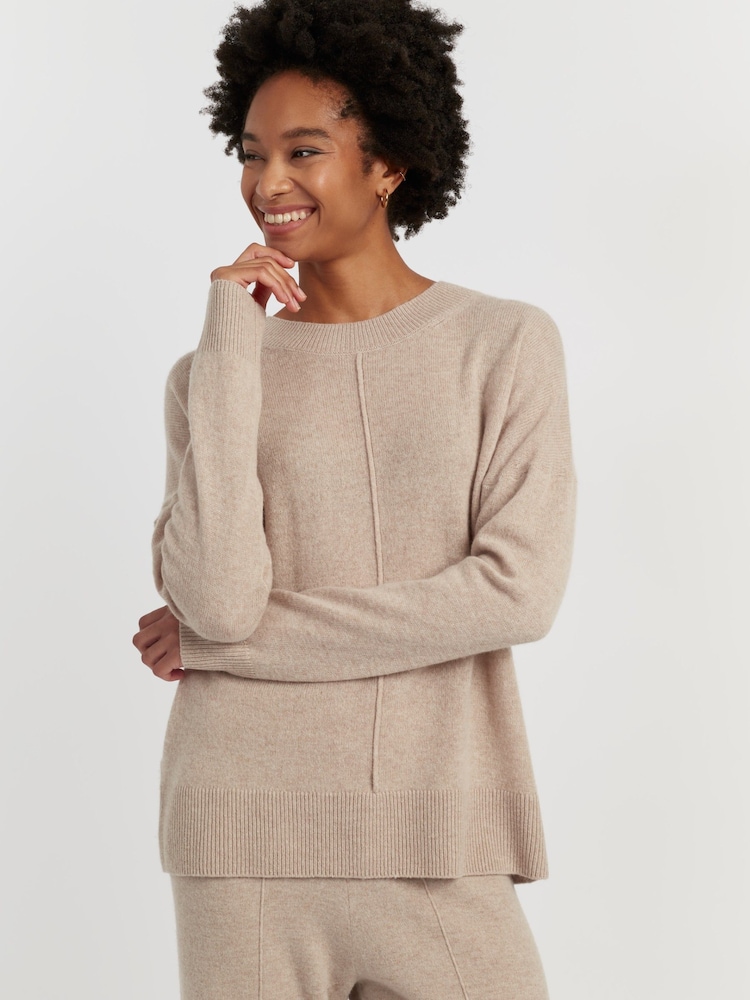 Chinti & Parker Soft Oat Wool Cashmere Light Slouchy Sweater - Image 1 of 4
