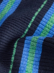 Blue/Green Stripe Supersoft Long Sleeve Henley Layer Top - Image 7 of 8