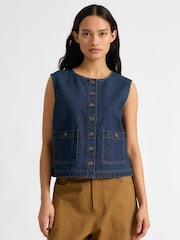 Denim Pocket Waistcoat - Image 1 of 4