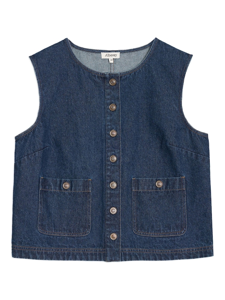 Denim Pocket Waistcoat - Image 4 of 4 Denim Pocket Waistcoat - Image 4 of 4