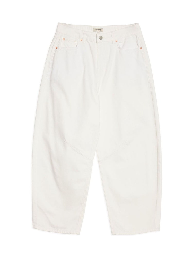 Albaray White Barrel Jeans - Image 4 of 4