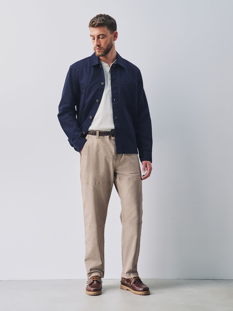 Azul marino - Boxy Fit Twin Pocket Shacket - Imagen 2 de 12