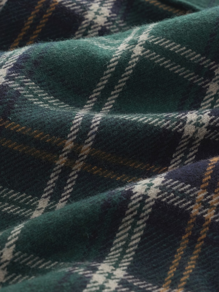 Dark Green Borg Lined Check Shacket - Image 11 of 11 Dark Green Borg Lined Check Shacket - Image 11 of 11